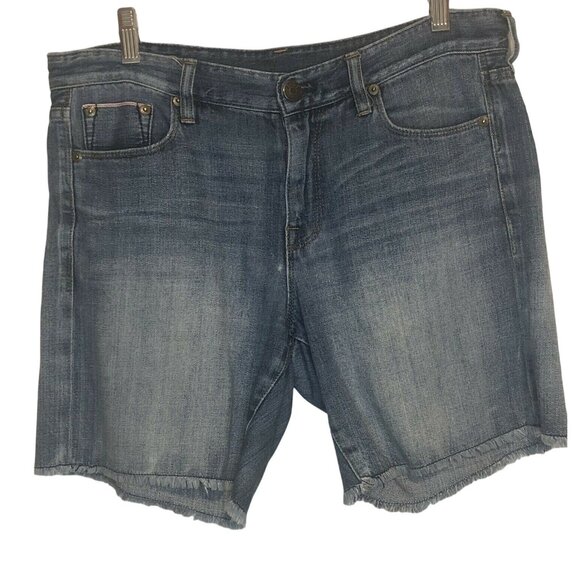 J. Crew Blue Denim Cut Off Jeans Shorts Womens Size 28 - Picture 1 of 5